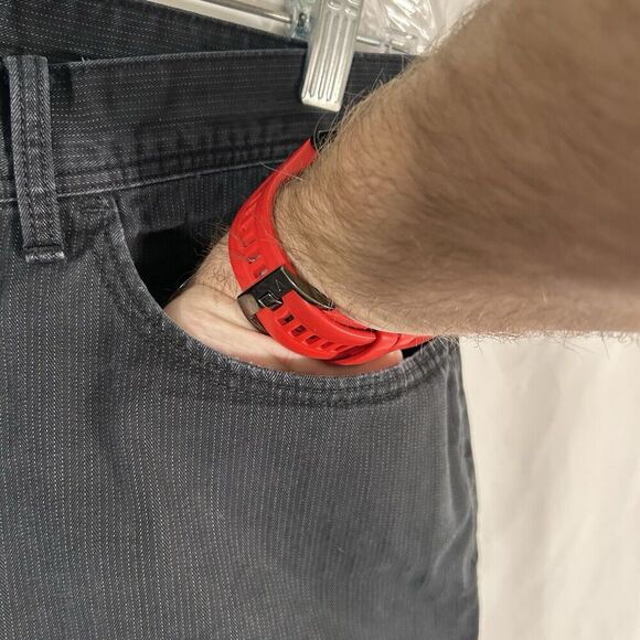 Banana Republic Pants Men's 32x32 Black Straight Fit Mid Rise Cotton Blend - Picture 5 of 10